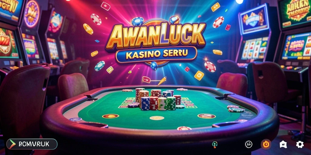 Tangkapan layar gameplay AWANLUCK yang menampilkan suasana kasino yang seru.