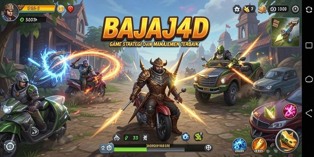 Tampilan gameplay strategis dan manajerial di BAJAJ4D.