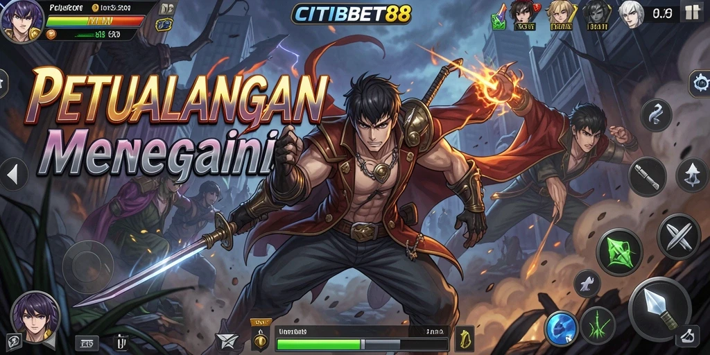 Screenshot menampilkan aksi seru dalam gameplay Anime.