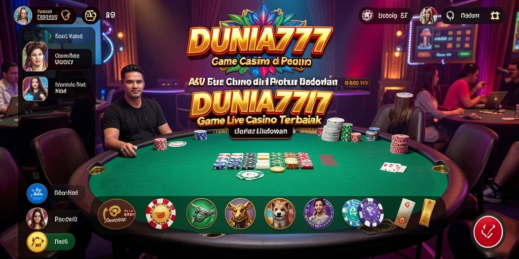 Gameplay DUNIA777 yang mengasyikkan dalam Live Casino.