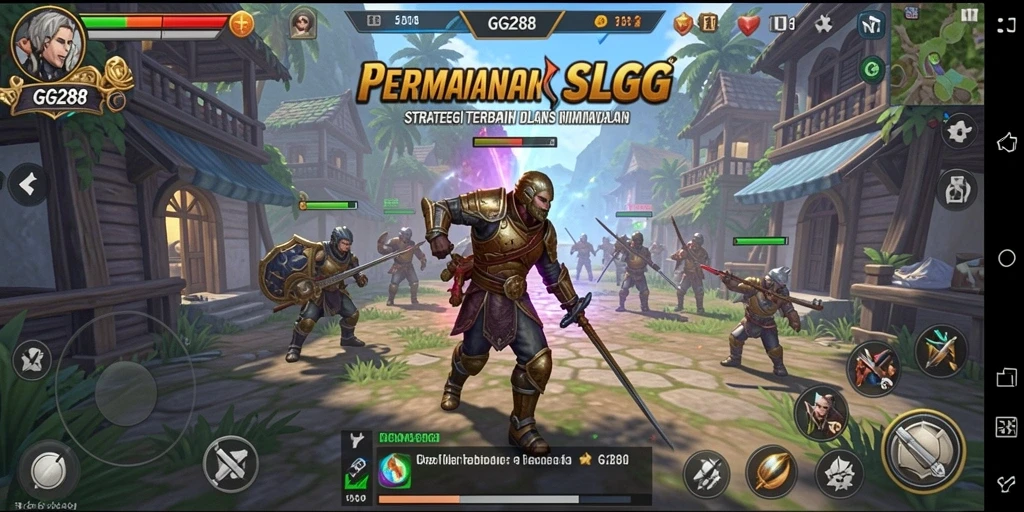 Tampilan saat beraksi dalam gameplay SLG GG288 yang menarik.