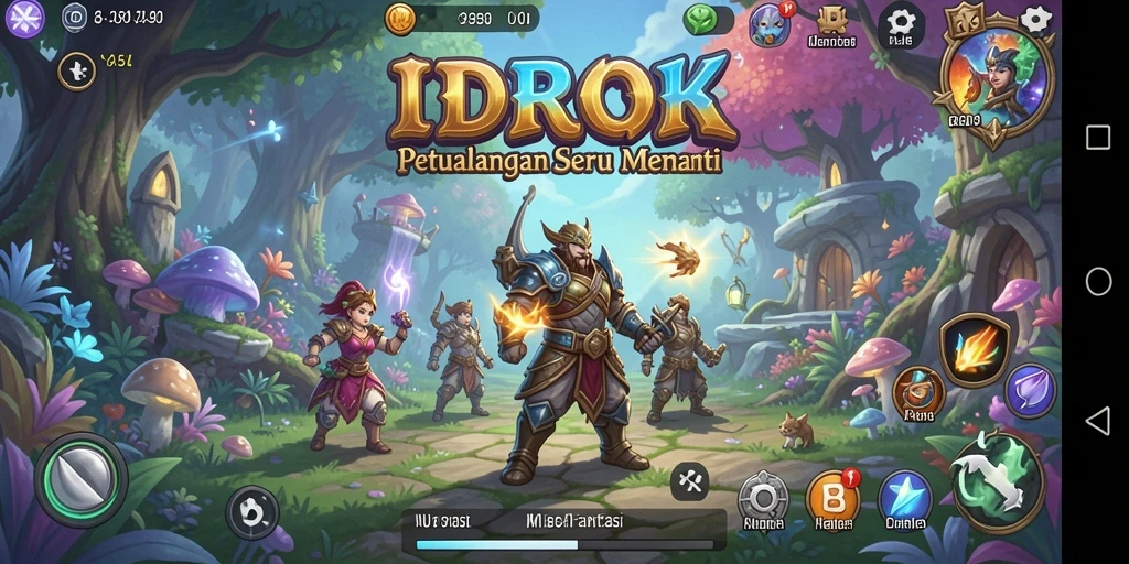 Gameplay seru dalam petualangan IDROK yang menantang.
