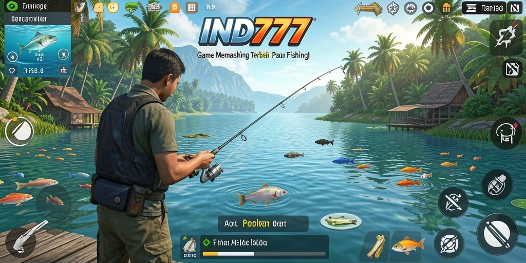Gameplay seru di IND777 saat menangkap ikan besar.