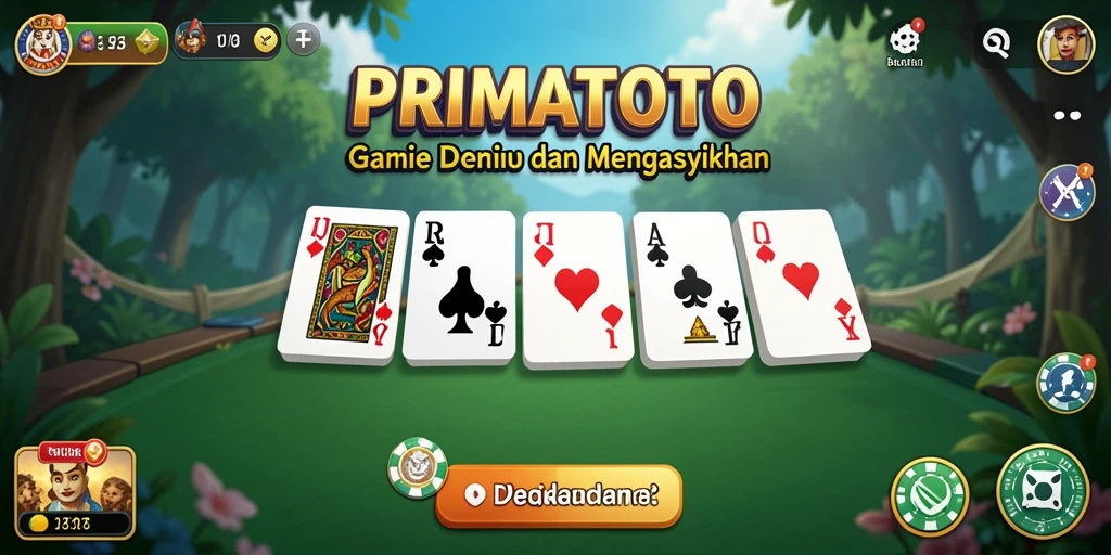 Gameplay seru PRIMATOTO yang menampilkan aksi domino mendebarkan.