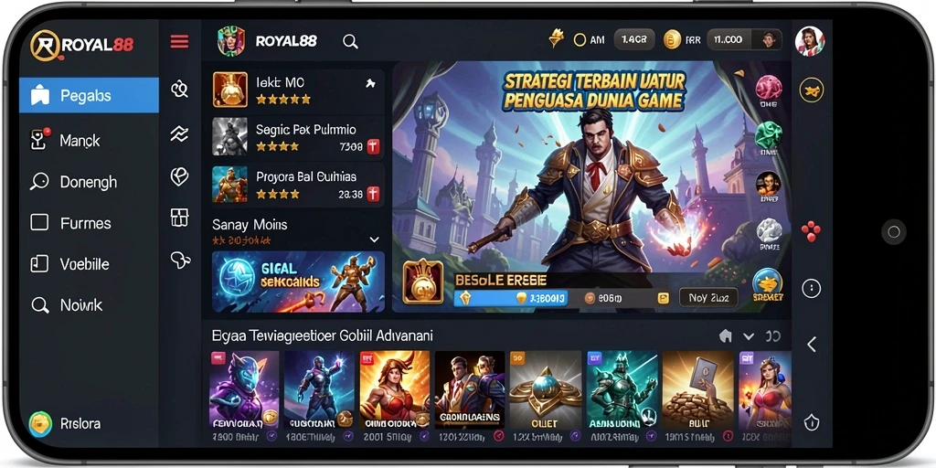 Gameplay seru ROYAL88 yang penuh strategi dan pertempuran.