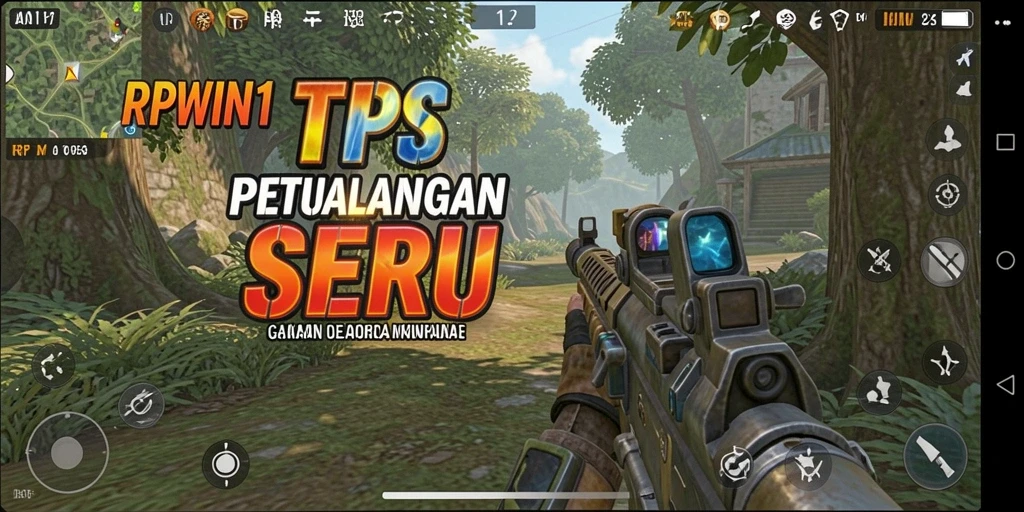 Tangkapan layar gameplay RPWIN1, menunjukkan aksi seru dalam mode TPS.
