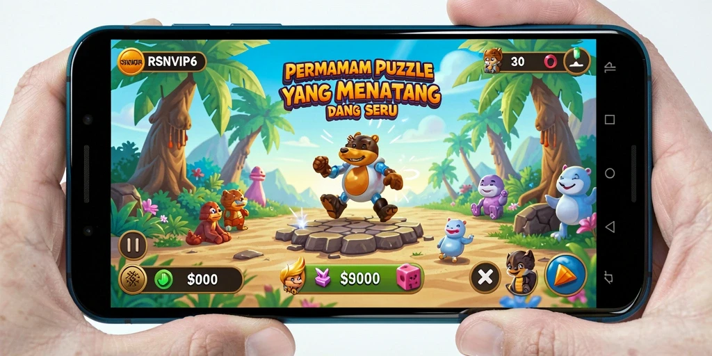 Screenshot gameplay RSNVIP6 yang menampilkan tantangan Puzzle yang menarik.