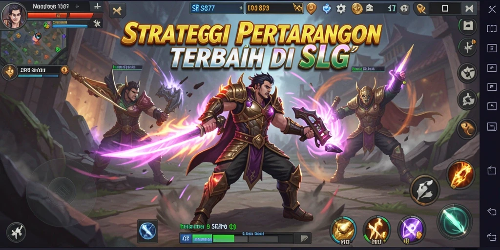 Screenshot gameplay <strong>SR877</strong> menunjukkan pertempuran strategis yang intens.