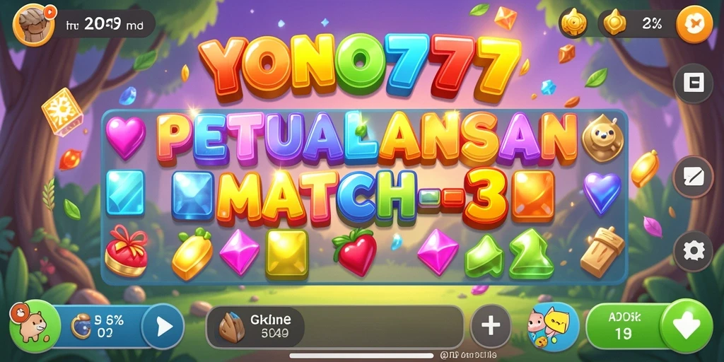 Tampilan menarik dari YONO777 yang menunjukkan gameplay Match-3 yang mengasyikkan.